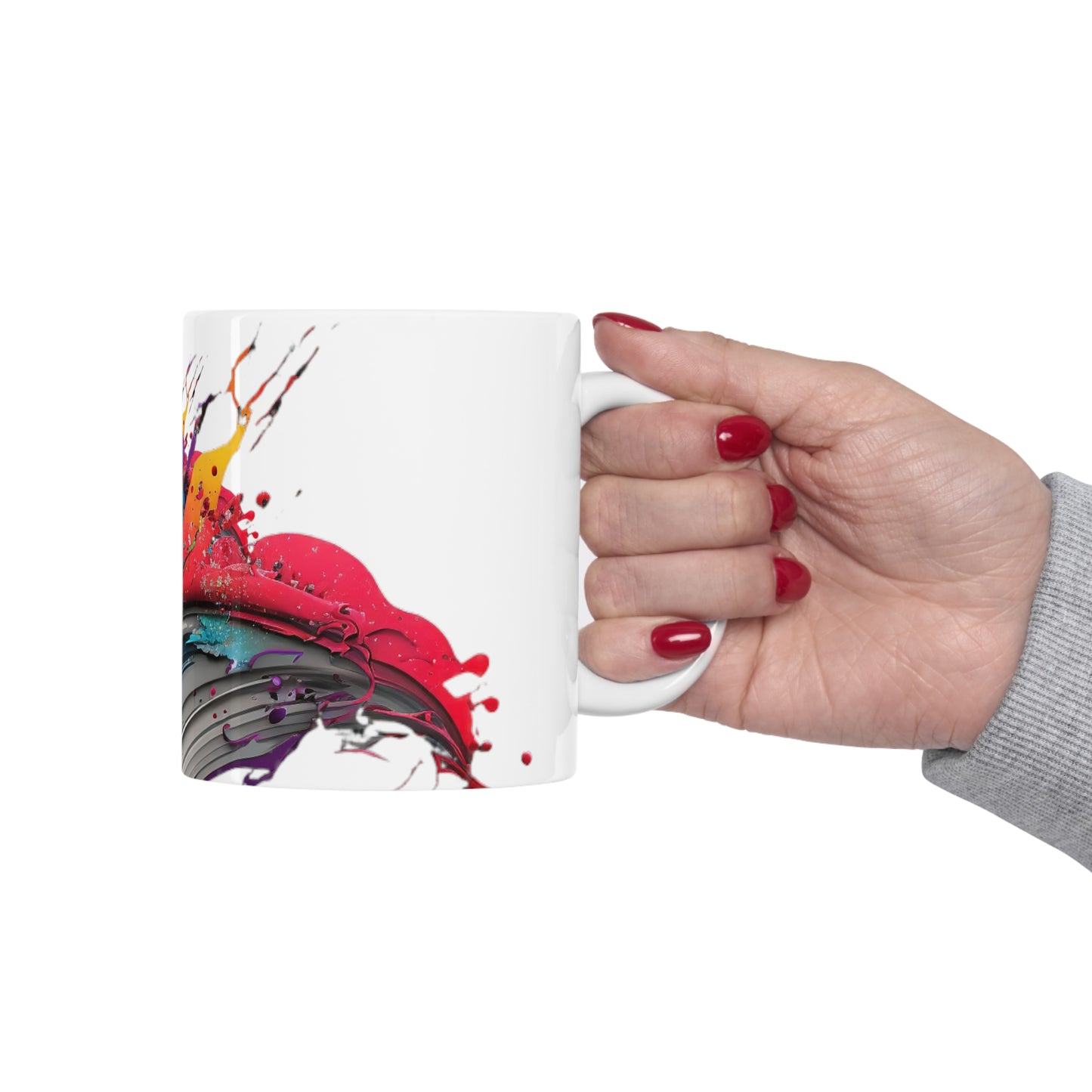 Splash of color. Ceramic Mug 11oz