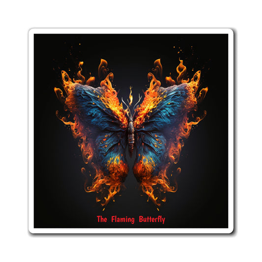 The Flaming Butterfly Magnets