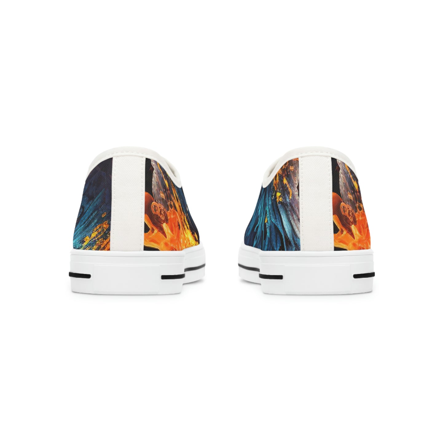 The Flaming Butterfly. Women's Low Top Sneakers