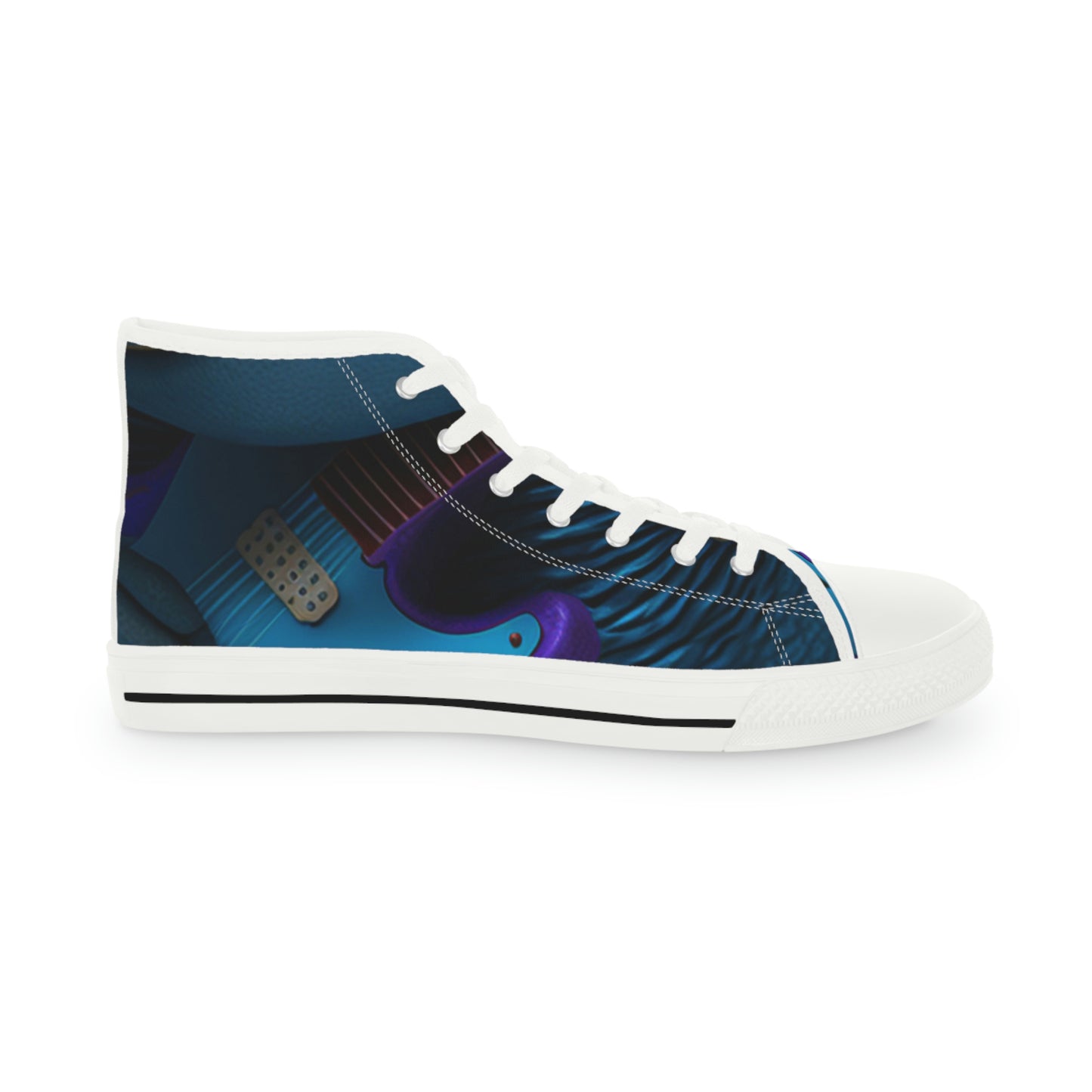 The Blue Hippo. Men's High Top Sneakers