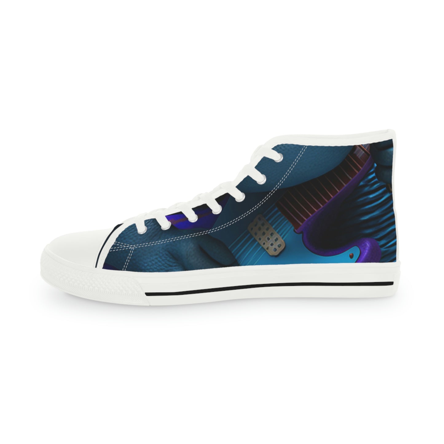 The Blue Hippo. Men's High Top Sneakers