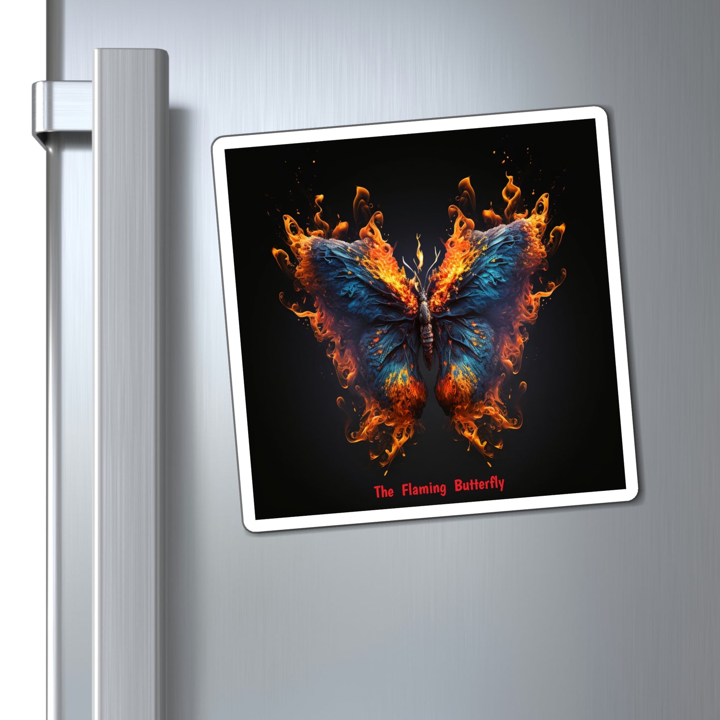 The Flaming Butterfly Magnets