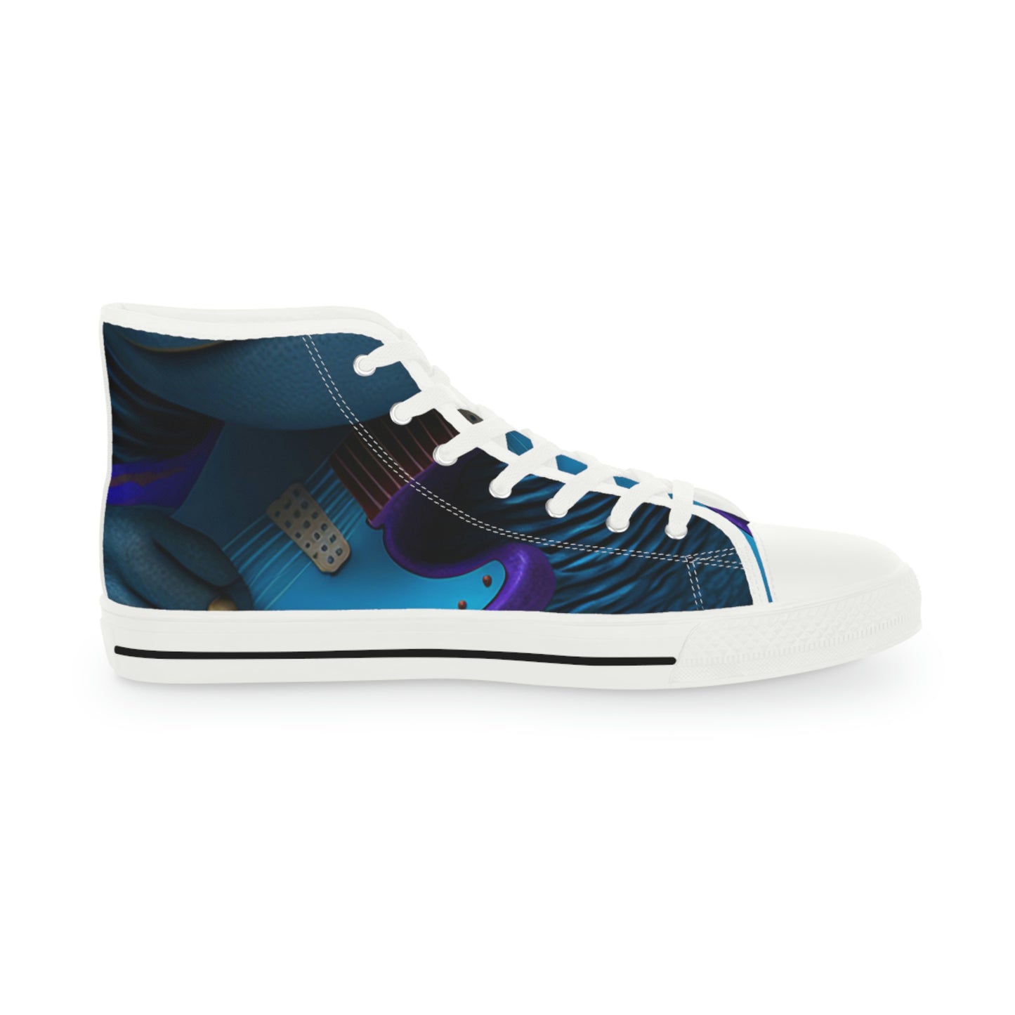 The Blue Hippo. Men's High Top Sneakers